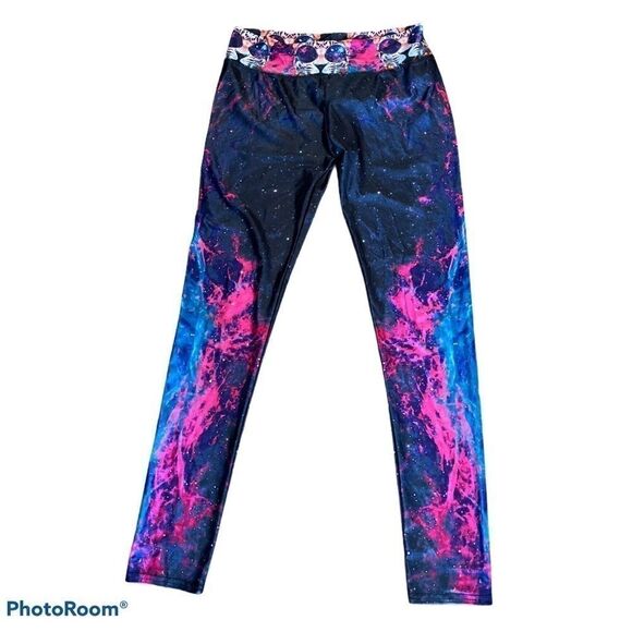 Space Cat Galaxy Leggings, S/M - Picture 1 of 3